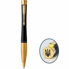 Ручка кулькова Parker Urban Muted Black 30 035_TR позол. Тризубець