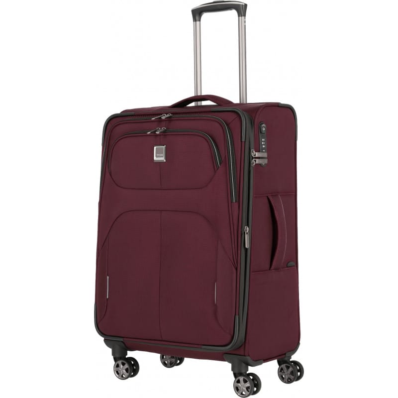 Чемодан Titan Nonstop Merlot М Еxp. на 4 колесах, 74/85 л, бордовый