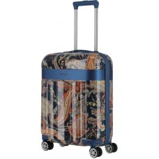 Чемодан Titan Spotlight Flash Paisley Blue S на 4 колесах, 37 л, синий