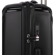 Чемодан Titan Paradoxx Black Uni L на 4 колесах, 113 л, черный