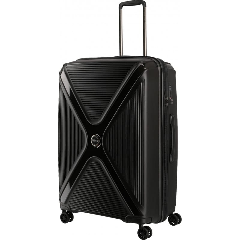 Валіза Titan Paradoxx Black Uni L на 4 колесах, 113 л, чорна