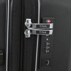 Валіза Titan Xenon 19 Black S Exp. на 2 колесах, чорна