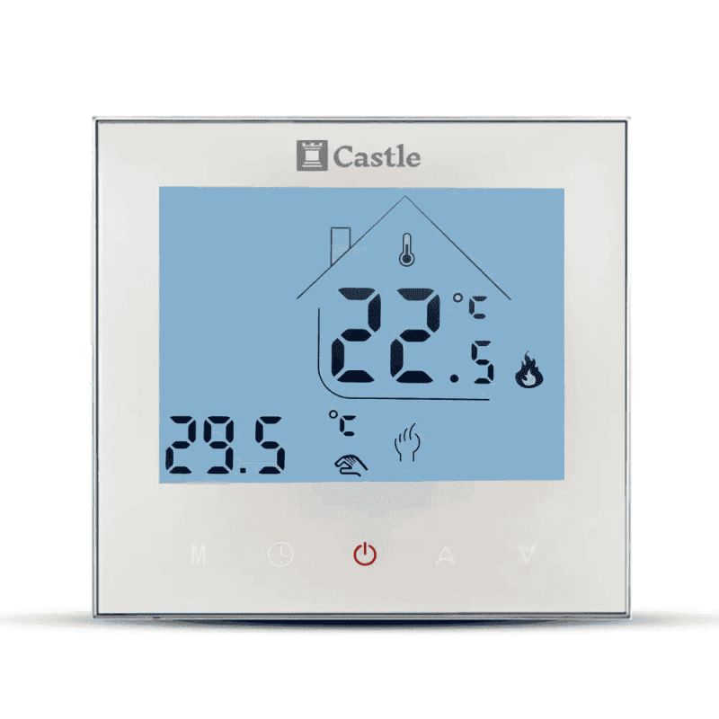 Терморегулятор програмований Castle AC605H, білий