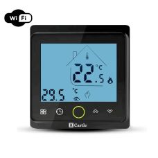 Терморегулятор программированный Castle AC603H с функцией Wi-Fi, черный