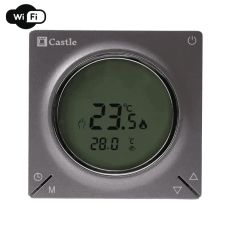 Терморегулятор програмований Castle AC829H з функцією WI-FI, графіт Терморегулятор програмований Castle AC829H з функцією WI-FI, графіт