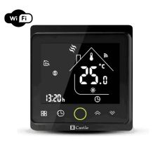 Терморегулятор программированный Castle АС603 VAB с функцией Wi-Fi, черный Терморегулятор программированный Castle АС603 VAB с функцией Wi-Fi, черный