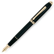 Ручка перьевая Cross Townsend Lacq. Black FP F