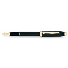 Ручка перьевая Cross Townsend Lacq. Black FP F
