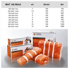 Нагрівальний мат Enerpia MAT 140 W/m2 DW-20W 5m2