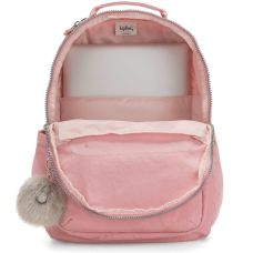 Рюкзак Kipling BTS Seoul Bridal Rose, с отдел.д/ноутбука 15", 27 л, 35x44x20,5 см, розовый