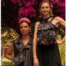 Рюкзак KiplingKipling X Frida K Anto S Fk Floral (3NF), 13 л, 34x34x18 см, черный