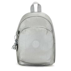 Рюкзак Kipling Basic Plus New Delia Compact Bright Metallic, 5 л, 18x23,5x13 см, серебристый Рюкзак Kipling Basic Plus New Delia Compact Bright Metallic, 5 л, 18x23,5x13 см, серебристый