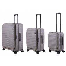 Чемодан Lojel Cubo V4 Warm Gray L Exp. на 4 колесах, серый
