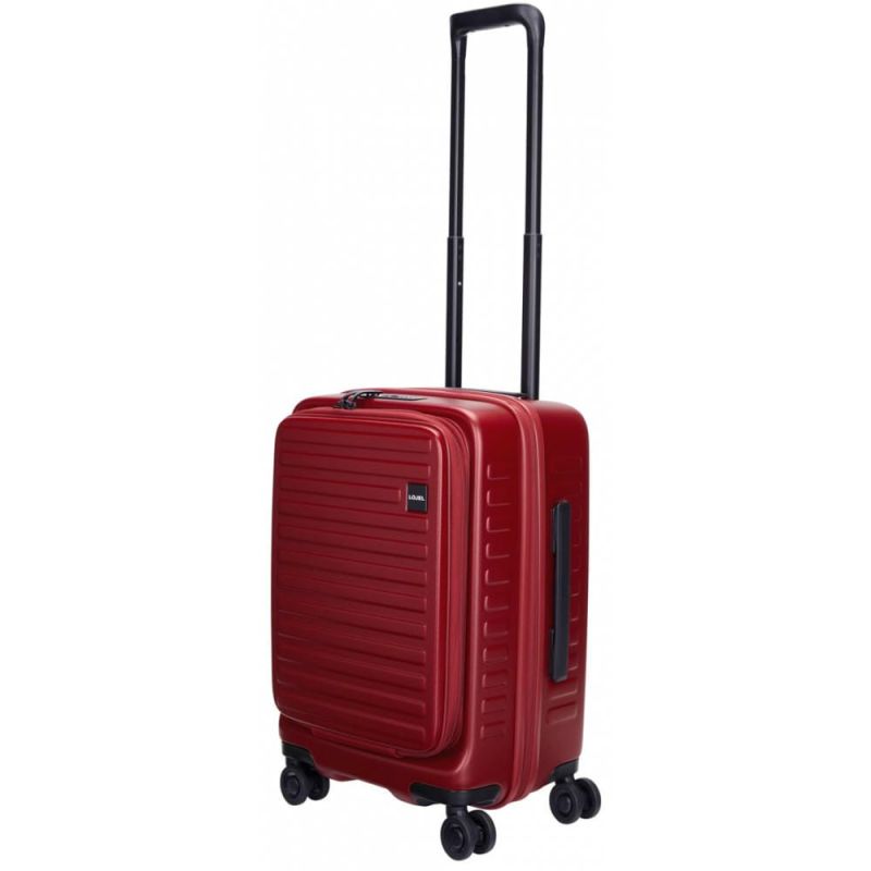 Валіза Lojel Cubo V4 Burgundy S Exp. на 4 колесах, бордова