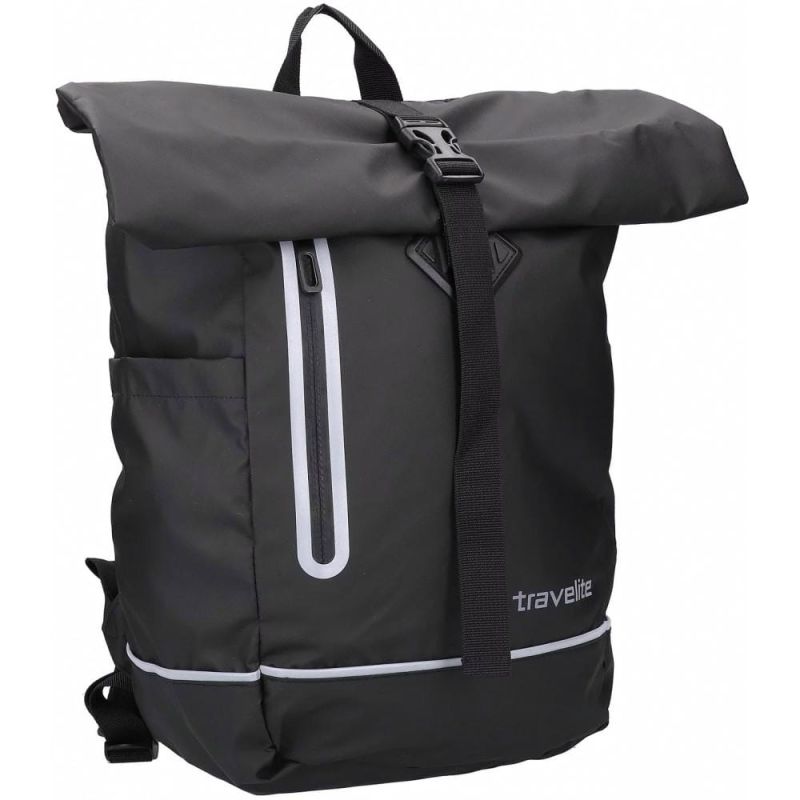 Рюкзак Travelite Basics Black Rollup, черный Рюкзак Travelite Basics Black Rollup, черный
