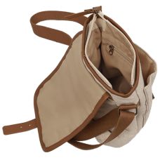 Сумка наплечная Travelite Hempline Beige, бежевая