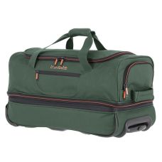 Дорожная сумка Travelite Basics Dark Green S exp на 2 колесах, зеленая