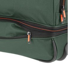 Дорожная сумка Travelite Basics Dark Green S exp на 2 колесах, зеленая