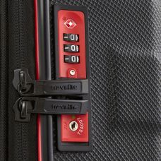 Чемодан Travelite Vector Black S на 4 колесах, черный