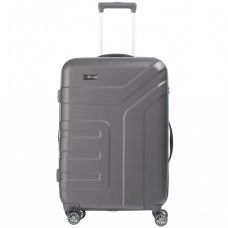 Валіза Travelite Vector Anthracite M+ на 4 колесах, сіра