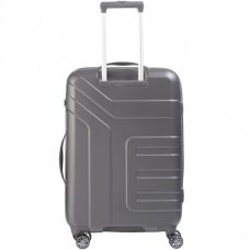 Валіза Travelite Vector Anthracite M+ на 4 колесах, сіра