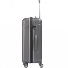 Валіза Travelite Vector Anthracite M+ на 4 колесах, сіра