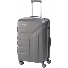 Чемодан Travelite Vector Anthracite M+ на 4 колесах, серый