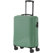 Чемодан Travelite Bali Green S на 4 колесах, зеленый