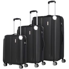Валіза Travelite City Black S на 4 колесах, чорна