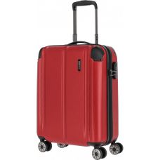 Чемодан Travelite City Red S на 4 колесах, красный