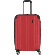 Чемодан Travelite City Red M exp на 4 колесах, красный