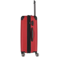 Чемодан Travelite City Red M exp на 4 колесах, красный