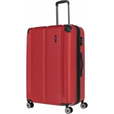Чемодан Travelite City Red L exр на 4 колесах, красный