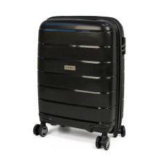 Чемодан Travelite Paklite Mailand Deluxe Black S на 4 колесах, черный