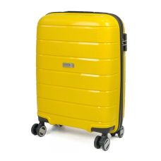 Чемодан Travelite Paklite Mailand Deluxe Yellow S на 4 колесах, желтый