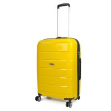 Чемодан Travelite Paklite Mailand Deluxe Yellow М на 4 колесах, желтый