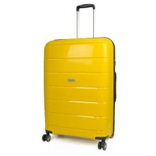 Валіза Travelite Paklite Mailand Deluxe Yellow L на 4 колесах, жовта