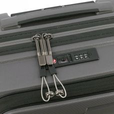 Чемодан Travelite Air Base Anthracite S на 4 колесах для ноутбука 15.6", серый