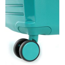 Чемодан Travelite Ceris Green L на 4 колесах, зеленый