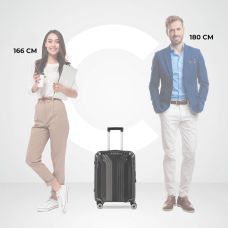 Чемодан Travelite Elvaa Black S на 4 колесах, черный