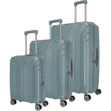 Чемодан Travelite Elvaa Bluegrey L на 4 колесах, голубой