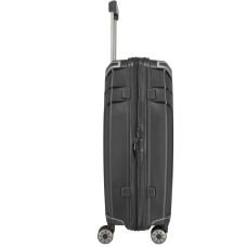 Чемодан Travelite Elvaa Black M exp на 4 колесах, черный