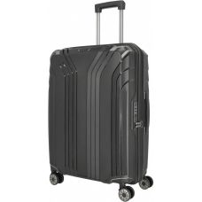 Валіза Travelite Elvaa Black M exp на 4 колесах, чорна