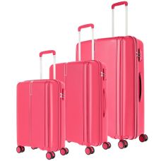 Чемодан Travelite Vaka Cyclam L на 4 колесах, розовый