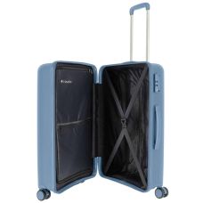 Чемодан Travelite Vaka Bluegrey M на 4 колесах, голубой