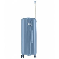 Чемодан Travelite Vaka Bluegrey M на 4 колесах, голубой