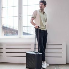 Бізнес-кейс Travelite Next Black на 2 колесах, чорний