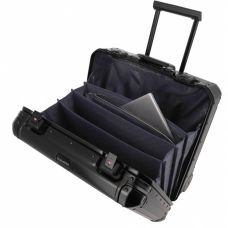 Бізнес-кейс Travelite Next Black на 2 колесах, чорний