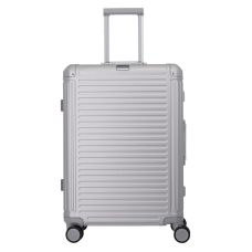 Чемодан Travelite Next Silver M на 4 колесах, серебристый