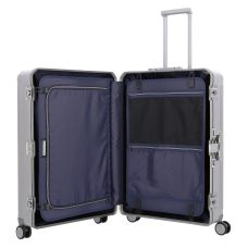 Чемодан Travelite Next Silver M на 4 колесах, серебристый